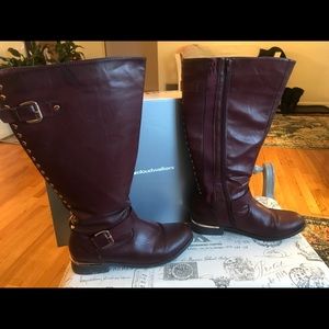 Burgundy Wide Calf Boots